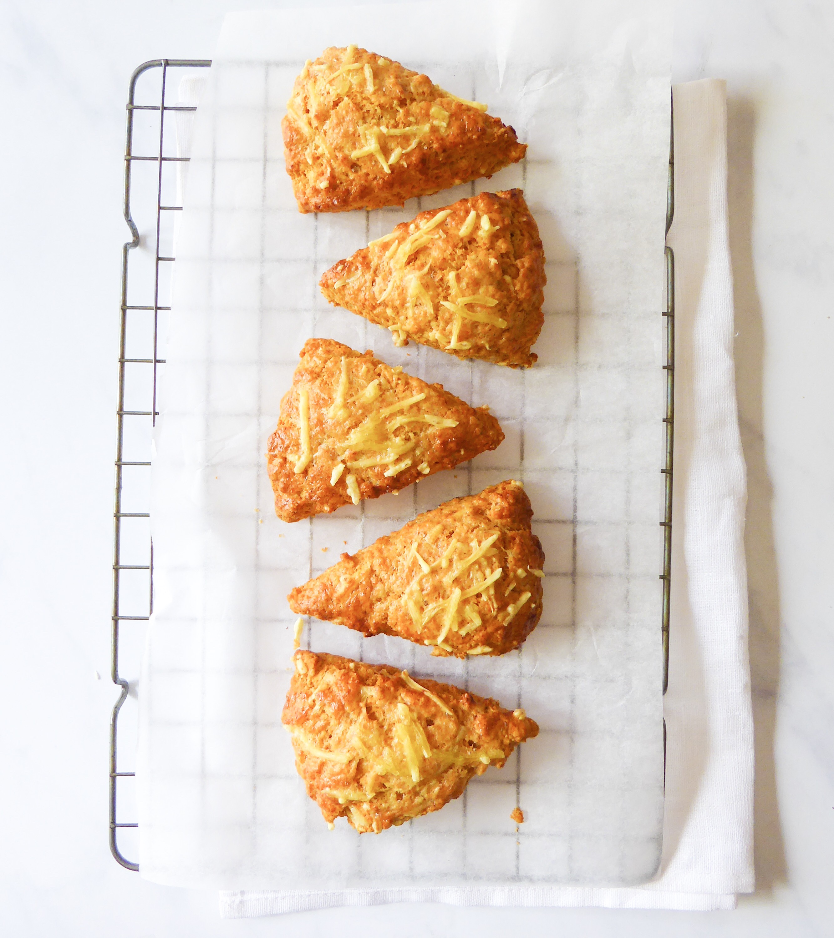 Cheese and garlic scones