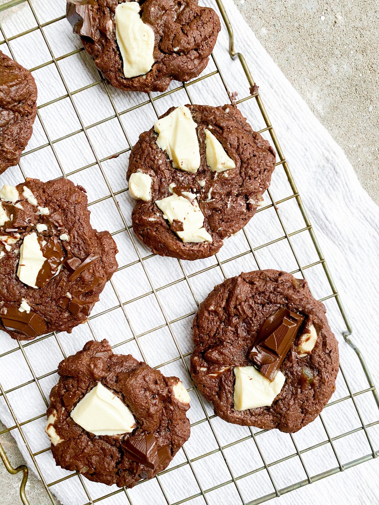 Vegan Triple Chocolate Monster Cookies