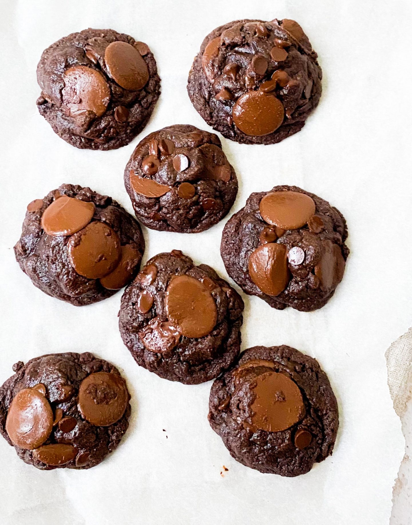 Double chocolate dairy free monster cookies